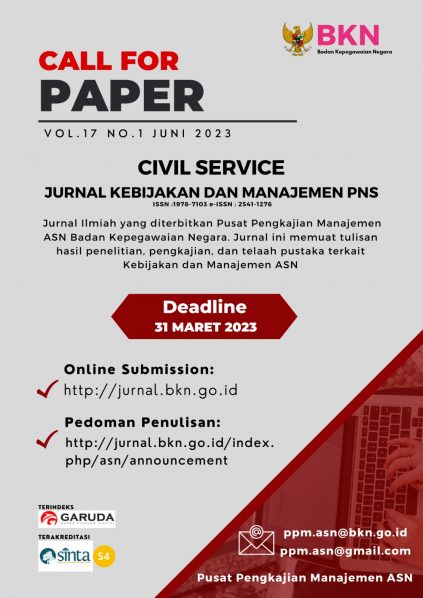 Call For Paper Jurnal Kebijakan Dan Manajemen PNS - Badan Kepegawaian ...