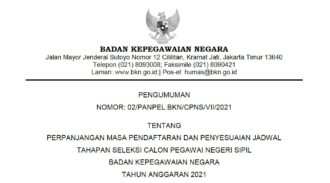 Pengumuman Badan Kepegawaian Negara